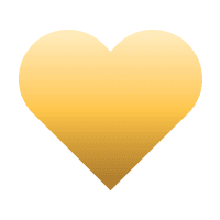 PLEX for good - Heart Store Icon - Gold
